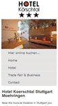 Mobile Screenshot of hotel-koerschtal.de